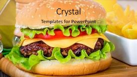  Presentation with confectionery tasty cake pops - Cool new presentation with sesame street - tasty and appetizing hamburger cheeseburger backdrop and a yellow colored foreground