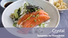  Presentation with japanese write - PPT theme consisting of sesame street - traditional japanese hokkaidon thinly sliced background and a  colored foreground