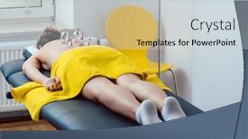  Presentation with physical therapy - Slides having session-in-the-physical-therapy background and a light gray colored foreground