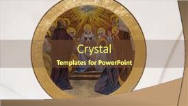  Presentation with holy spirit - Theme consisting of sesvete-croatia-september-22-2020 background and a tawny brown colored foreground