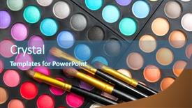  Presentation with colorful eye - Beautiful slides featuring set and brushes professional multicolor backdrop and a ocean colored foreground