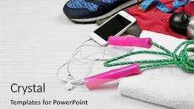  Presentation with smart light - Theme enhanced with set for sports and smart background and a white colored foreground