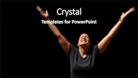  Presentation with limit - Audience pleasing presentation design consisting of set free - sky is the limit backdrop and a black colored foreground