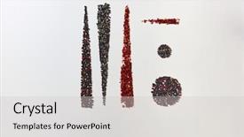  Presentation with natural ingredients - Colorful PPT layouts enhanced with set geometric stripes of aromatic backdrop and a light gray colored foreground