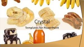  Presentation with orange fruit - Slide deck having set isolated on a white background and a lemonade colored foreground