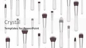  Presentation with skin care - Audience pleasing slide deck consisting of set-kit-of-proffessional-skin backdrop and a white colored foreground