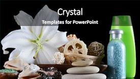  Presentation with medical spa massage outdoor balinese - Beautiful presentation theme featuring set for massage and peeling backdrop and a  colored foreground