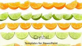  Presentation with citrus - Cool new PPT layouts with set-of-6-lines backdrop and a blonde colored foreground