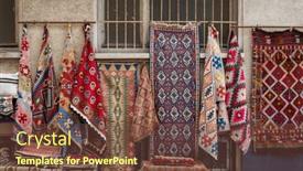  Presentation with market - Presentation theme with set-of-assorted-ornamental-mats background and a tawny brown colored foreground