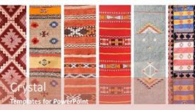  Presentation with wool - Amazing presentation having set-of-banners-with-textures backdrop and a coral colored foreground