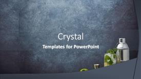  Presentation with bartender - Theme enhanced with set-of-bar-tools-cocktail background and a gray colored foreground