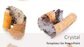  Presentation with birch bark - Slide set having set-of-birch-bark background and a lemonade colored foreground