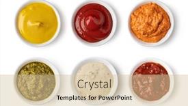  Presentation with sauce - Audience pleasing PPT theme consisting of set-of-bowl-with-sauce backdrop and a lemonade colored foreground