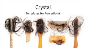  Presentation with lost - Slide set consisting of set of brushes with lost background and a white colored foreground