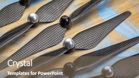  Presentation with carbon fiber - PPT theme having set of carbon fiber propellers background and a violet colored foreground