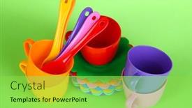  Presentation with light green - Slide set consisting of city hall and colorful houses on market square in the winter sunny morning in wroclaw poland background and a teal colored foreground