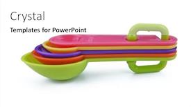  Presentation with measuring - Slide deck enhanced with set-of-colorful-measuring-cups background and a  colored foreground