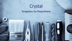  Presentation with wood tools - Audience pleasing PPT layouts consisting of analyzing statistics data mixed media backdrop and a lemonade colored foreground