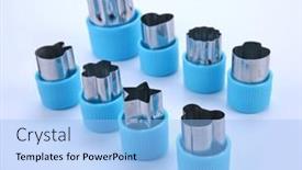  Presentation with cartoon - Presentation consisting of set-of-cookie-cutters-cartoon background and a light blue colored foreground