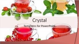  Presentation with tea collection - Beautiful PPT layouts featuring set of cup of tea backdrop and a lemonade colored foreground