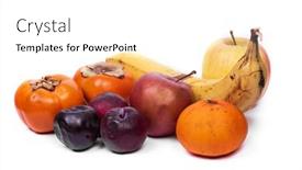  Presentation with fruits - Audience pleasing slide set consisting of set-of-different-rotten-fruits backdrop and a white colored foreground