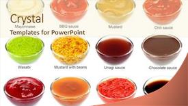  Presentation with sauce - Cool new theme with set of different sauces backdrop and a cream colored foreground