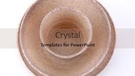  Presentation with tableware - Slide deck consisting of set-of-disposable-tableware background and a coral colored foreground