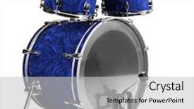  Presentation with drums - Colorful slide set enhanced with set of drums isolated backdrop and a light gray colored foreground