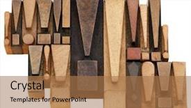  Presentation with alert - Audience pleasing presentation theme consisting of set of exclamation point backdrop and a coral colored foreground