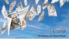  Presentation with states - Presentation consisting of set-of-falling-or-floating background and a light blue colored foreground