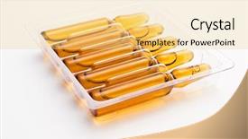  Presentation with vials - Amazing presentation theme having set of five vials backdrop and a blonde colored foreground