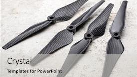  Presentation with quadcopter - Presentation enhanced with set of four carbon fiber background and a light gray colored foreground