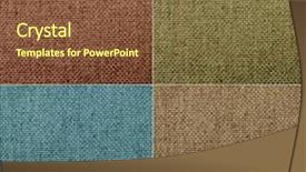  Presentation with natural elements - Colorful presentation design enhanced with set of four natural canvas backdrop and a tawny brown colored foreground