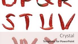  Presentation with chili - Slide deck consisting of florid - set of fresh hot chili background and a lemonade colored foreground