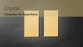  Presentation with business cards - Cool new theme with set-of-golden-business-cards backdrop and a coral colored foreground