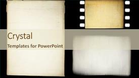  Presentation with film strip - Amazing presentation theme having set of grungy different film backdrop and a lemonade colored foreground