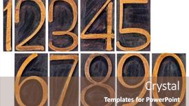  Presentation with numbers 3d - Beautiful PPT theme featuring set-of-isolated-10-numbers backdrop and a tawny brown colored foreground