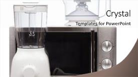  Presentation with kitchen appliance - Cool new presentation with set of kitchen appliances isolated backdrop and a white colored foreground