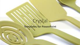  Presentation with tools - Theme enhanced with set-of-kitchen-tools background and a yellow colored foreground