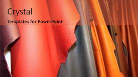  Presentation with leather craft - Amazing theme having set of leather backdrop and a red colored foreground