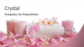  Presentation with pink petal flower animated - Theme featuring set of many pink tropical background and a white colored foreground