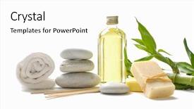  Presentation with soap - Amazing presentation theme having set of massage oil backdrop and a white colored foreground