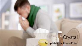  Presentation with medicines - Amazing slides having set of medicines electronic thermometer backdrop and a coral colored foreground