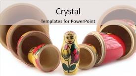  Presentation with doll - Slide set featuring set of nesting dolls background and a lemonade colored foreground