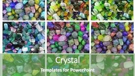 Presentation with rocks - Colorful presentation theme enhanced with set of nine backgrounds backdrop and a seafoam green colored foreground