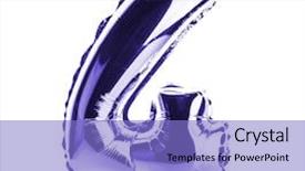  Presentation with balloon - Theme having set of numbers number four background and a light blue colored foreground