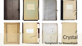  Presentation with old paper - Audience pleasing PPT theme consisting of set of old folder isolated backdrop and a lemonade colored foreground