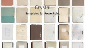  Presentation with old - PPT layouts consisting of set-of-old-folders-isolated background and a lemonade colored foreground