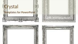  Presentation with silver frames - Colorful presentation theme enhanced with set of ornamental silver frames backdrop and a lemonade colored foreground