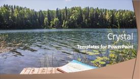  Presentation with crayons - Cool new slides with set-of-pastel-crayons backdrop and a gray colored foreground